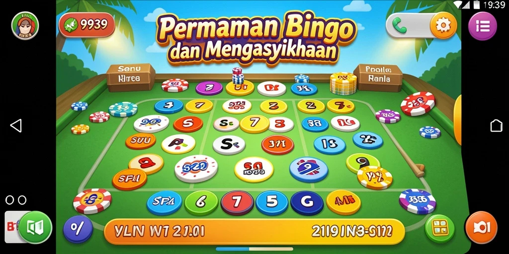 Screenshot menunjukkan gameplay Bingo yang seru dan interaktif.