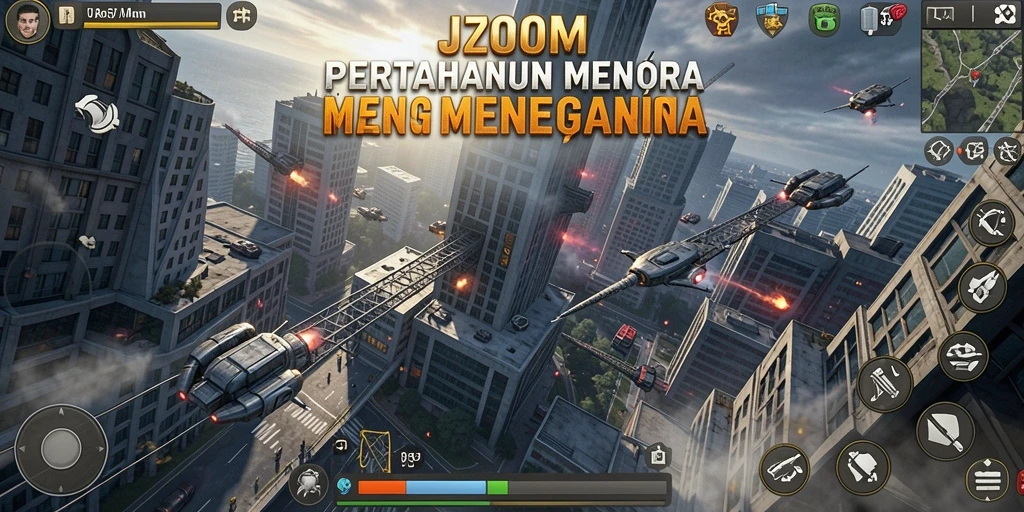 Gameplay menarik J200M dalam genre Tower Defense.