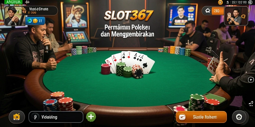 Tangkapan layar SLOT367 menampilkan gameplay Poker yang dinamis dan interaktif.