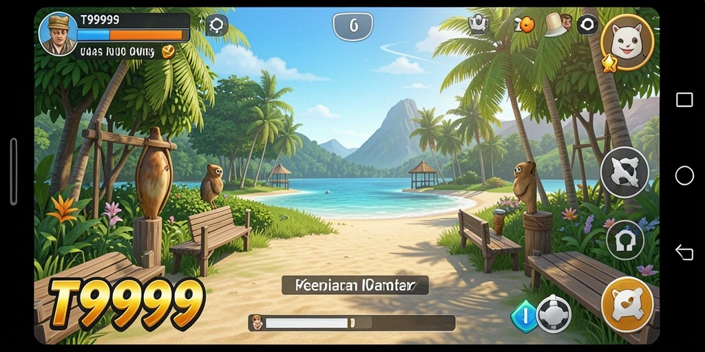 Tampilan gameplay T9999 yang seru dan menghibur.